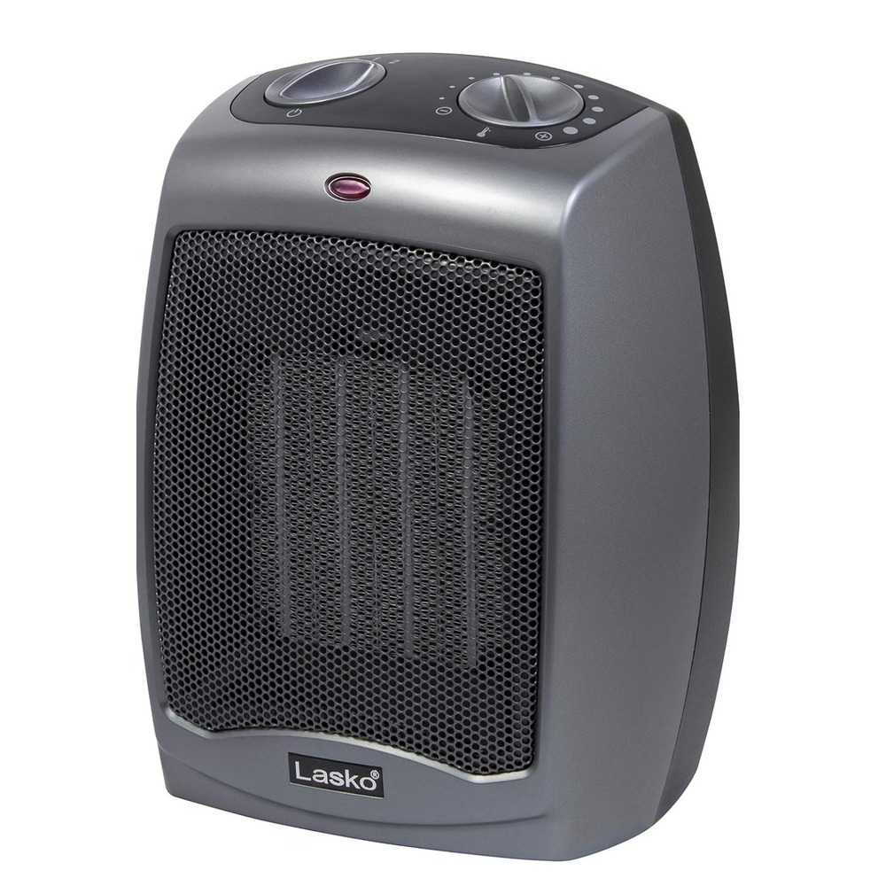 Lasko Ceramic Heater Unisex OS Silver Portable Compact Adjustable 754 NWT